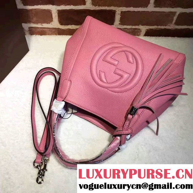 Gucci Soho Leather Shoulder Small Bag 336751 Pink