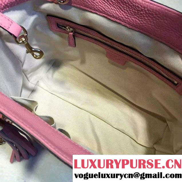 Gucci Soho Leather Shoulder Small Bag 336751 Pink