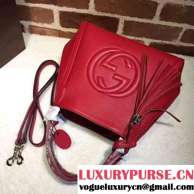 Gucci Soho Leather Shoulder Small Bag 336751 Red