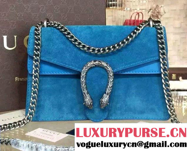 Gucci Dionysus Suede Shoulder Bag 400249 Turquoise 2016