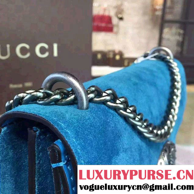 Gucci Dionysus Suede Shoulder Bag 400249 Turquoise 2016