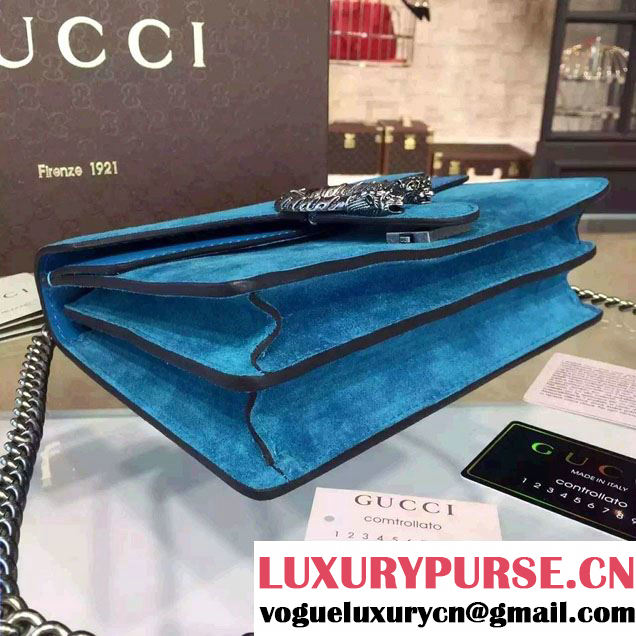 Gucci Dionysus Suede Shoulder Bag 400249 Turquoise 2016