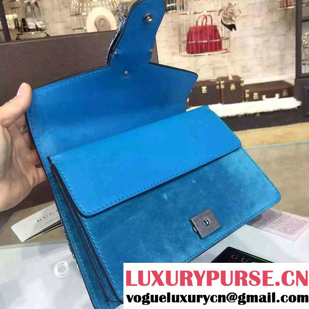 Gucci Dionysus Suede Shoulder Bag 400249 Turquoise 2016