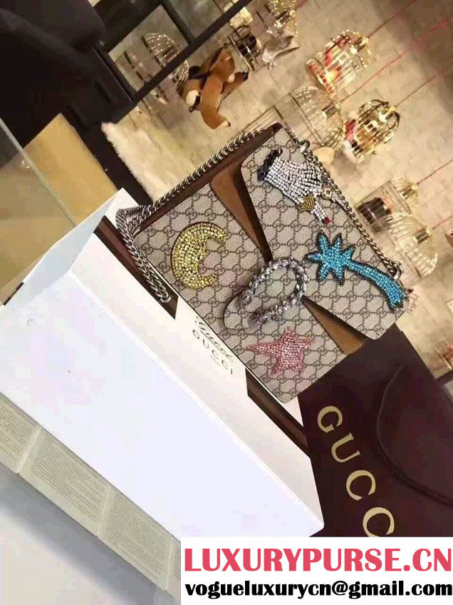 Gucci Dionysus Hand And Comet Beads Embroidered Shoulder Medium Bag 403348 2016