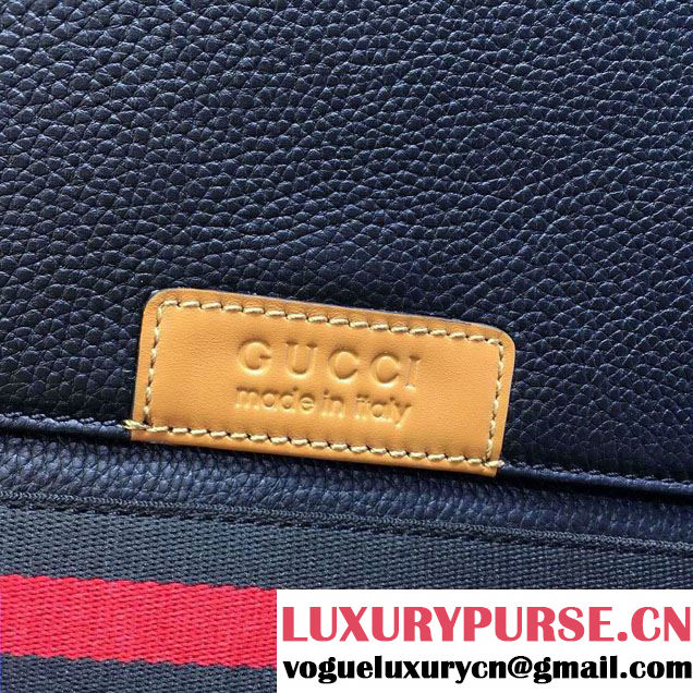 Gucci Leather Men's Messenger Shoulder Bag 281422 Black 2016