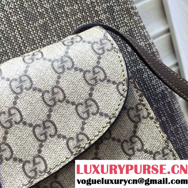 Gucci GG Canvas Web Shoulder Bag 441984 Coffee 2016