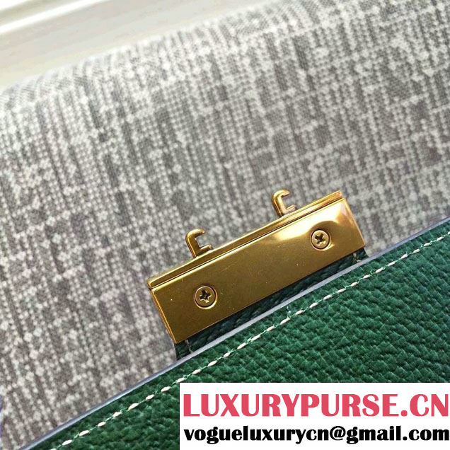Gucci GG Canvas Web Shoulder Bag 441984 Green 2016