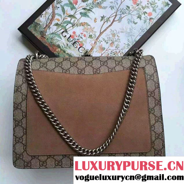 Gucci Sequins Butterfly And Ananas Embroidered Dionysus GG Supreme Medium Bag 400235 2016