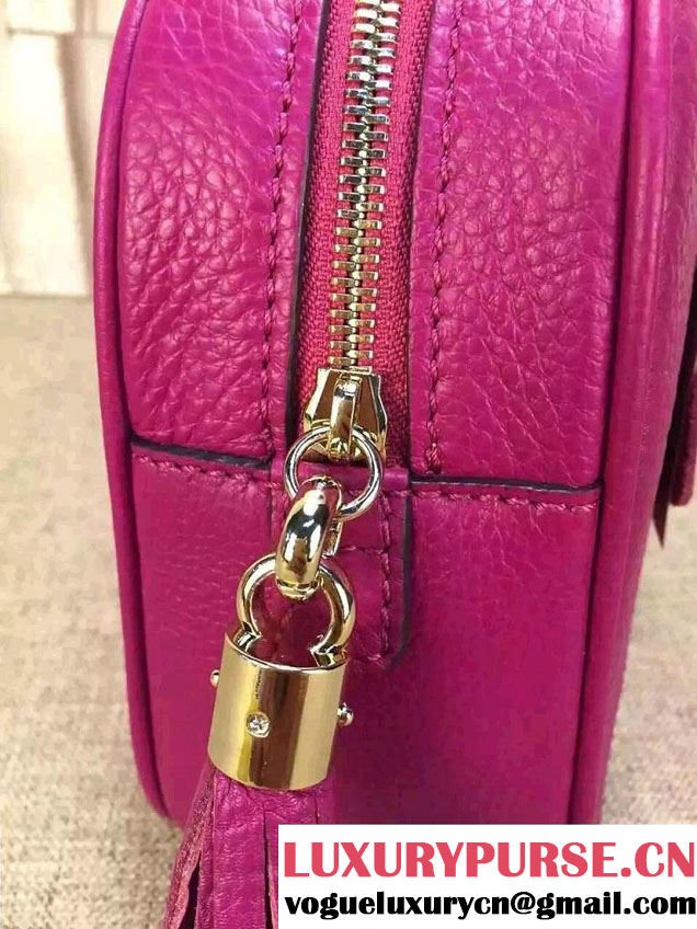 Gucci Soho Leather Shoulder Small Bag With Double Chain Straps 308983 Antiqued Rose