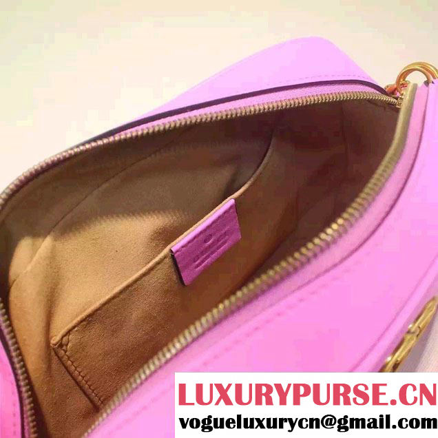 Gucci GG Marmont Matelassé Chevron Shoulder Small Bag 447632 Pink 2016