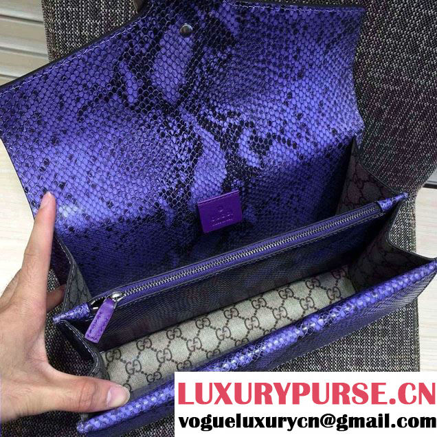 Gucci Lotus and Sequins Heart Embroidered Dionysus GG Supreme Small Bag 400249 2016