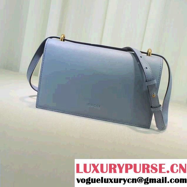 Gucci Exclusive Leather Shoulder Bag 432680 Japan Limited Light Blue 2016