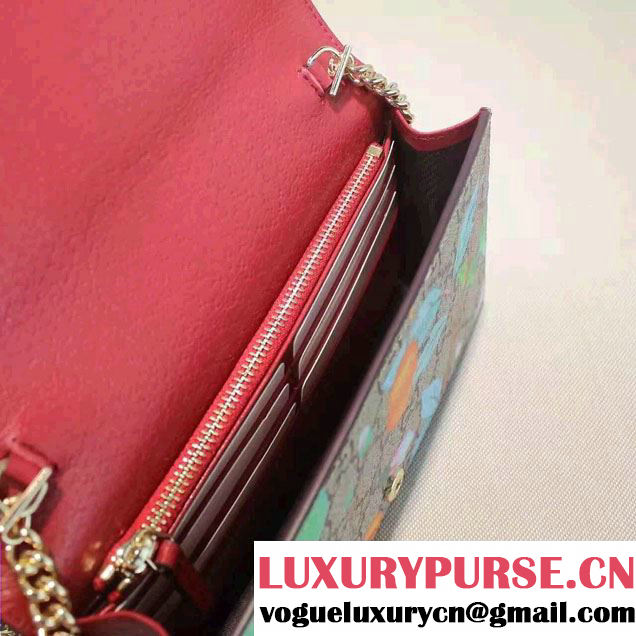Gucci Tian Mini Chain Bag 424891 Red 2016