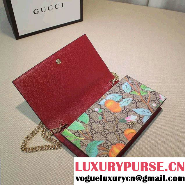 Gucci Tian Mini Chain Bag 424891 Red 2016