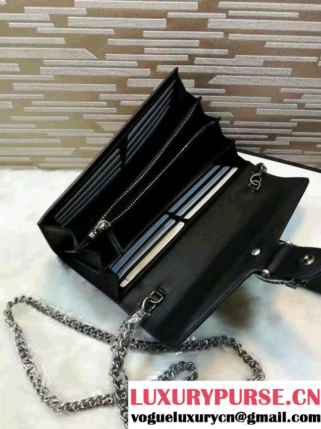 Gucci Dionysus Mini Chain Wallet Bag 401231 GG Supreme Black 2016