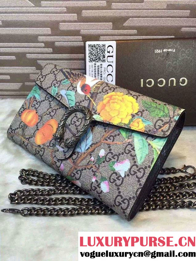 Gucci Dionysus Mini Chain Wallet Bag 401231 Tian Coffee 2016
