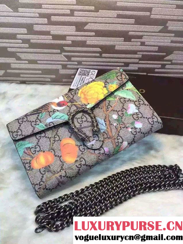 Gucci Dionysus Mini Chain Wallet Bag 401231 Tian Coffee 2016