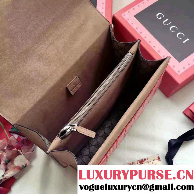Gucci Dionysus Web Embroidered Sequins Red Mouth Shoulder Medium Bag 403348/400235 2016