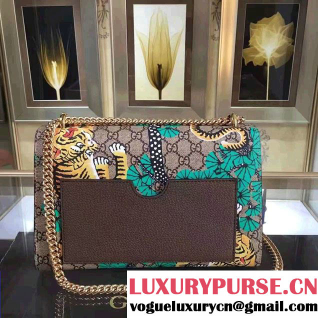Gucci Padlock Bengal Shoulder Medium Bag 409486 Green 2016