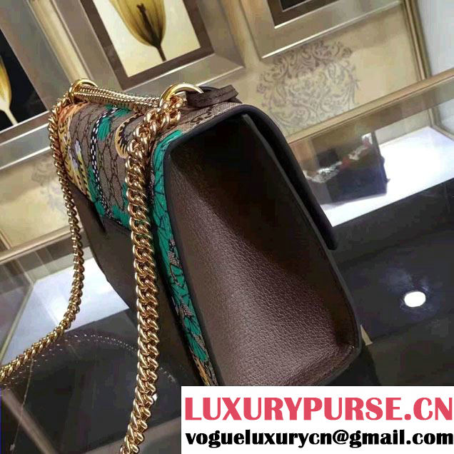 Gucci Padlock Bengal Shoulder Medium Bag 409486 Green 2016