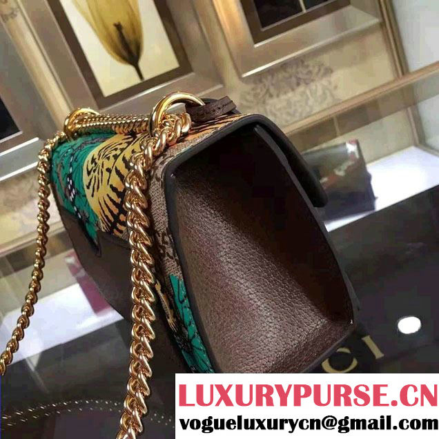 Gucci Padlock Bengal Shoulder Small Bag 409487 Green 2016