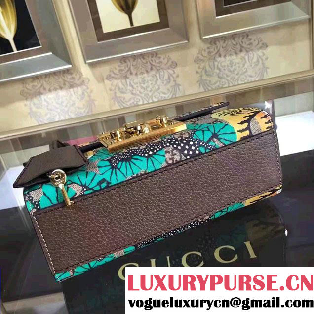 Gucci Padlock Bengal Shoulder Small Bag 409487 Green 2016