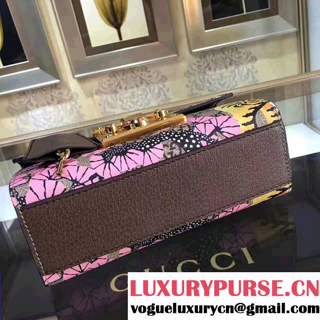 Gucci Padlock Bengal Shoulder Small Bag 409487 Pink 2016