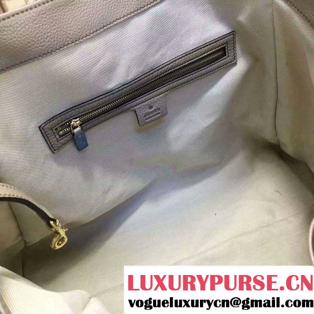 Gucci Soho Leather Shoulder Large Bag 282308 Gray