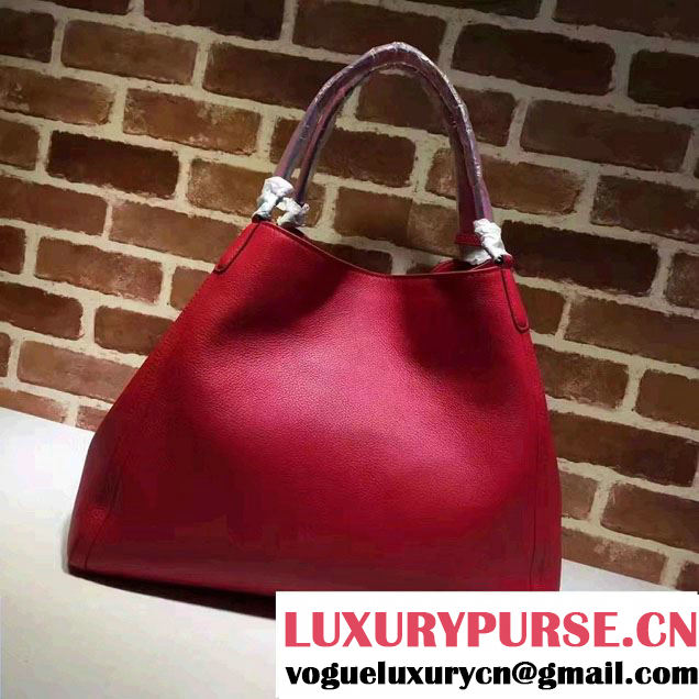 Gucci Soho Leather Shoulder Large Bag 282308 Red