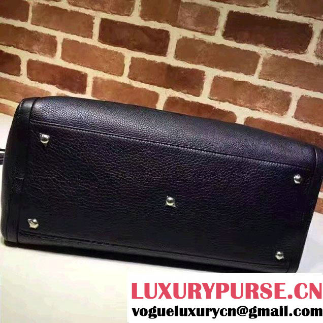 Gucci Soho Leather Shoulder Large Bag 282308 Black