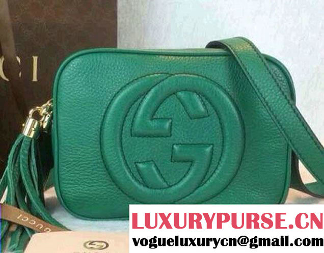 Gucci Soho Leather Disco Small Bag 308364 Green