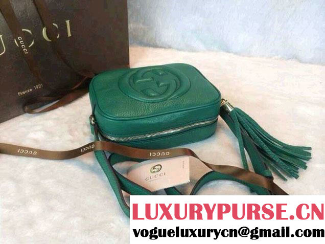 Gucci Soho Leather Disco Small Bag 308364 Green