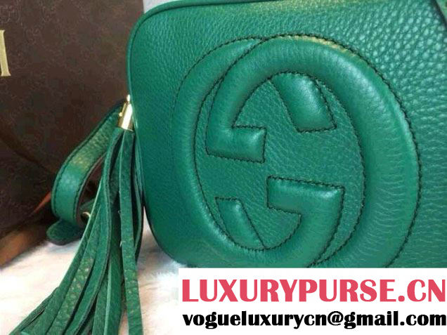 Gucci Soho Leather Disco Small Bag 308364 Green