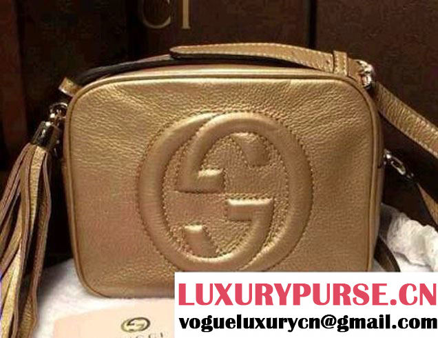 Gucci Soho Leather Disco Small Bag 308364 Gold