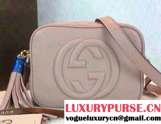 Gucci Soho Leather Disco Small Bag 308364 Nude Pink