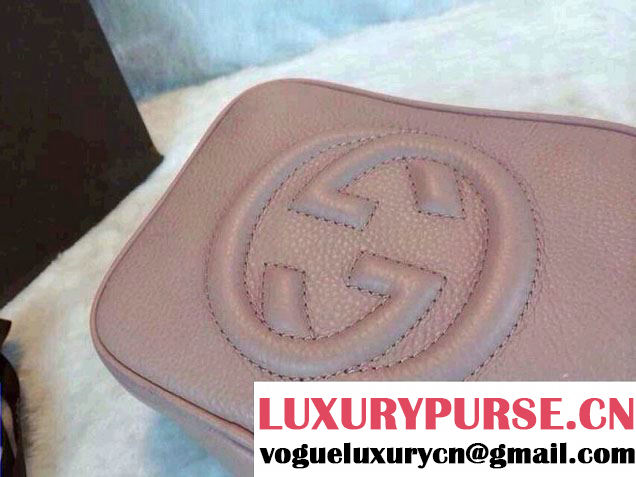 Gucci Soho Leather Disco Small Bag 308364 Nude Pink