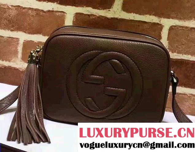 Gucci Soho Leather Disco Small Bag 308364 Coffee