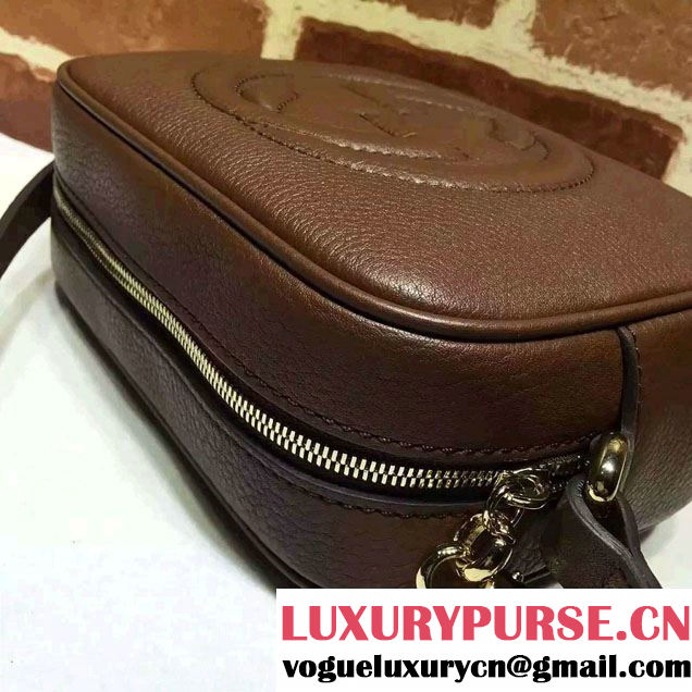 Gucci Soho Leather Disco Small Bag 308364 Coffee