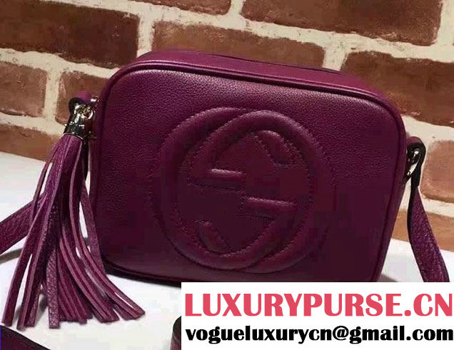 Gucci Soho Leather Disco Small Bag 308364 Purple