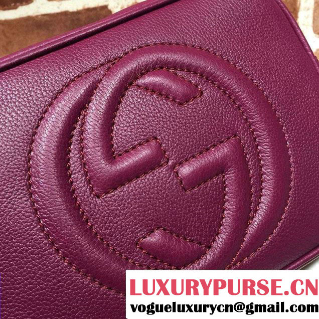 Gucci Soho Leather Disco Small Bag 308364 Purple