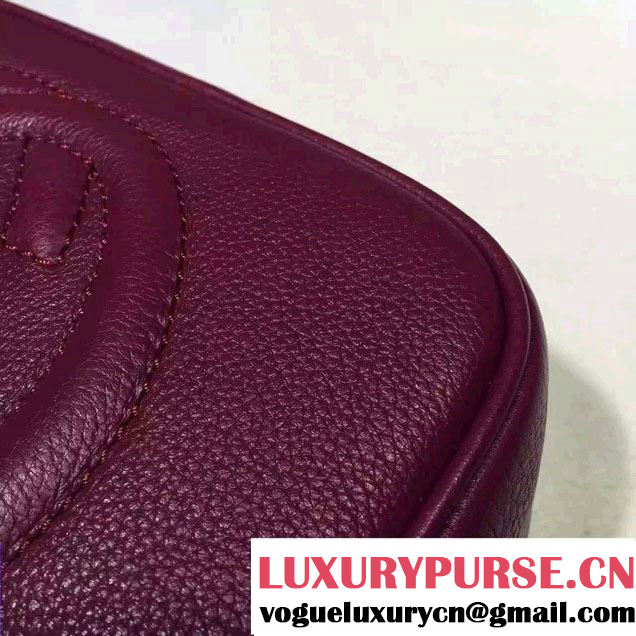 Gucci Soho Leather Disco Small Bag 308364 Purple