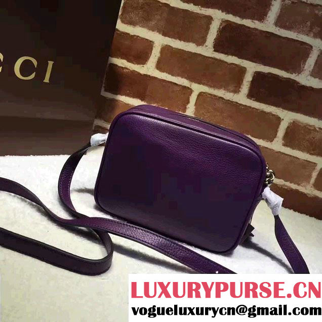 Gucci Soho Leather Disco Small Bag 308364 Dark Purple