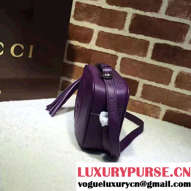 Gucci Soho Leather Disco Small Bag 308364 Dark Purple