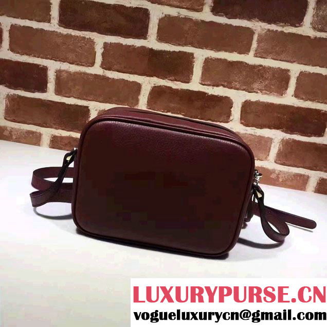 Gucci Soho Leather Disco Small Bag 308364 Burgundy