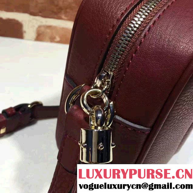 Gucci Soho Leather Disco Small Bag 308364 Burgundy
