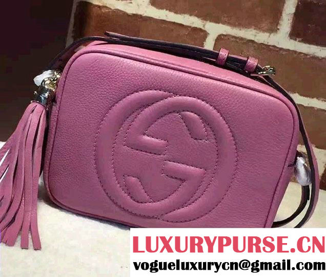 Gucci Soho Leather Disco Small Bag 308364 Dark Pink