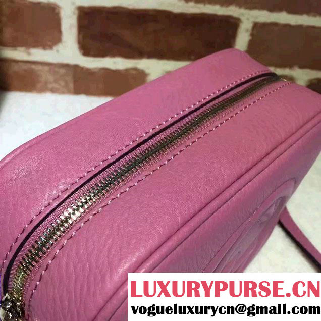 Gucci Soho Leather Disco Small Bag 308364 Dark Pink