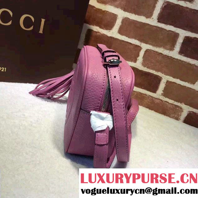 Gucci Soho Leather Disco Small Bag 308364 Dark Pink