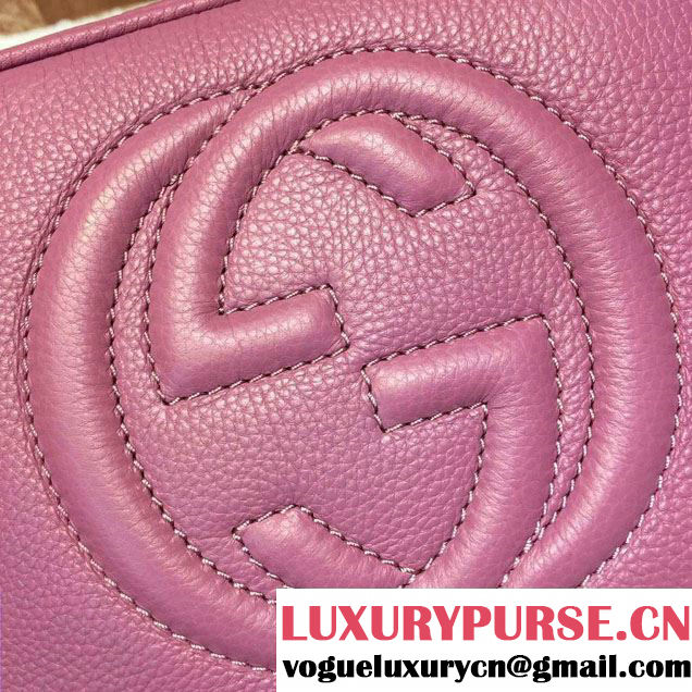 Gucci Soho Leather Disco Small Bag 308364 Dark Pink
