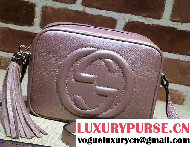 Gucci Soho Leather Disco Small Bag 308364 Pearl Pink